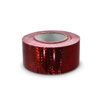 Selbstklebender  Hologrammstreifen 50mm, Motiv – rote Vierecken