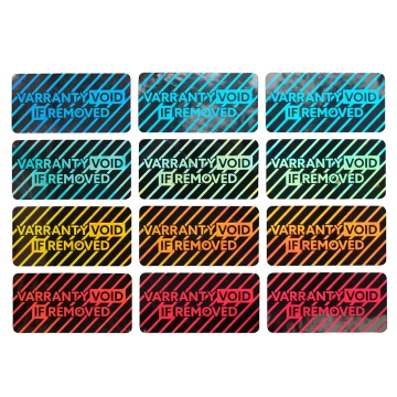 Hologramm-Garantiesiegel 20x10mm garantie ungültig