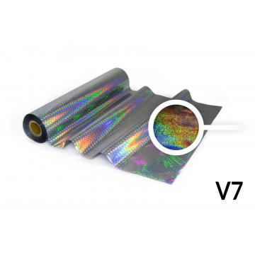 Folie für Hot Stamping - V7 Hologrammfolie, silbern, Muster – bewegliches Rauschen
