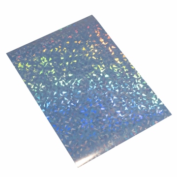 Selbstklebende holografische Folie Scherben A4 für Druck und Aufkleber - Scherbenmotiv
