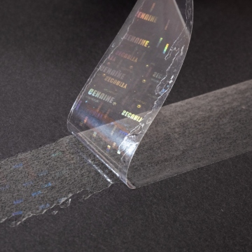 Transparentes Siegelfilm mit dem verdeckten Hologramm - 50m